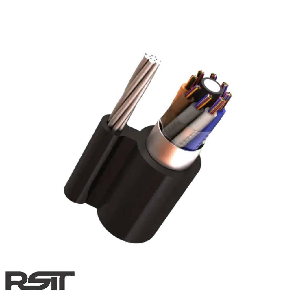 خرید کابل فیبر نوری 6 کور مهاردار هوایی شهید قندی OSSAC/SJ-JF