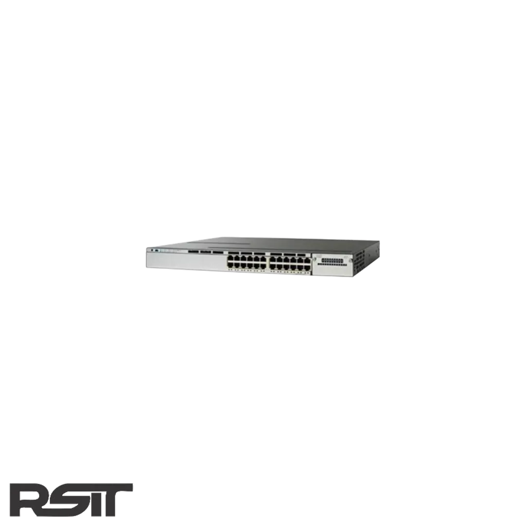خرید سوئیچ شبکه سیسکو 24 پورت WS-C3750X-24P-S